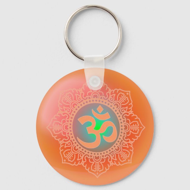 OM symbol keychain (Front)