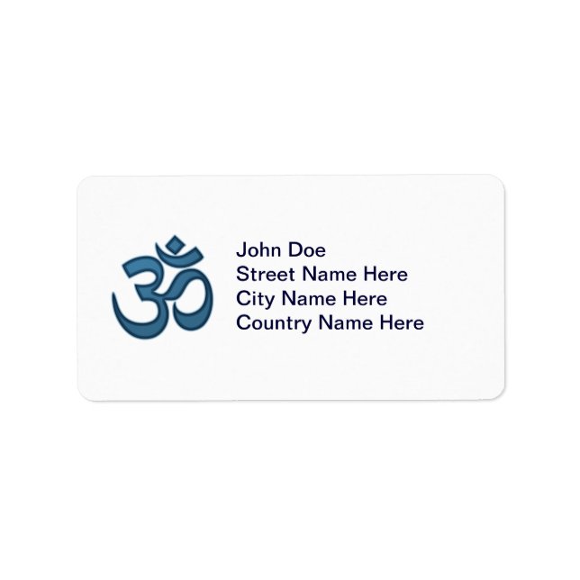 Om symbol label (Front)