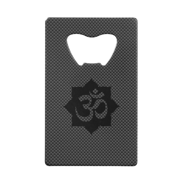 OM Symbol Lotus Spirituality Yoga Carbon Style (Front)