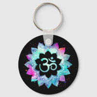 *~* OM Symbol Lotus Watercolor Mandala