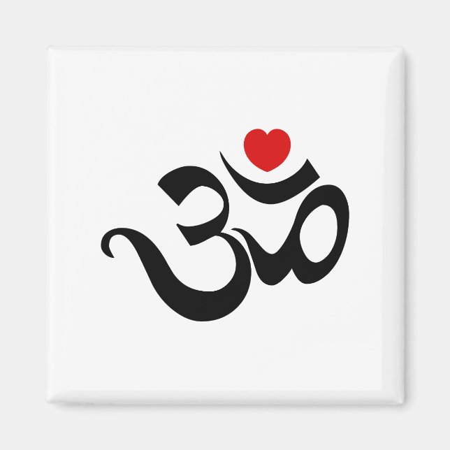 Om Symbol Magnet (Front)