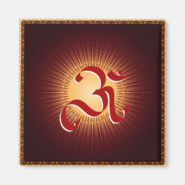 OM symbol Magnet (Front)