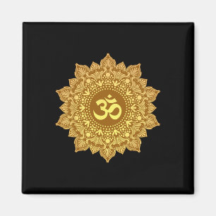 Om Symbol Mandala Sacred Geometry Zen Yoga Meditat Magnet