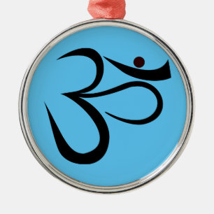 Om Symbol Metal Tree Decoration