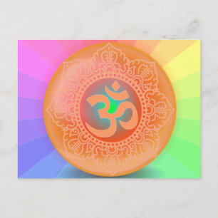 OM symbol postcard
