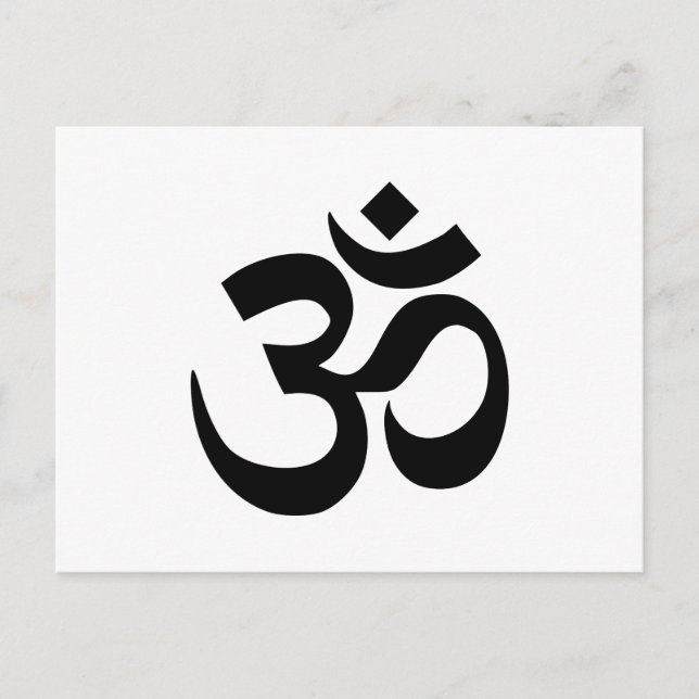 Om Symbol Postcard (Front)