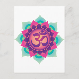 Om Symbol Postcard