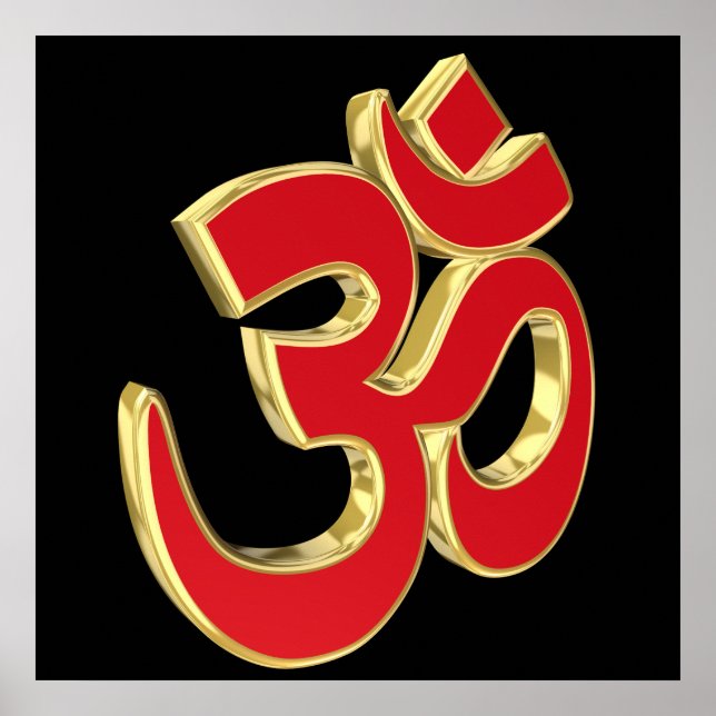 Om symbol poster (Front)
