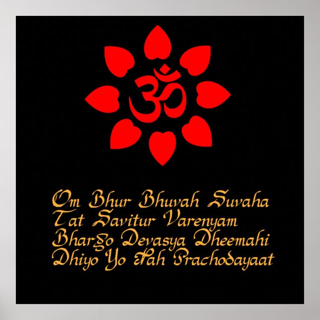 Om symbol poster (Front)