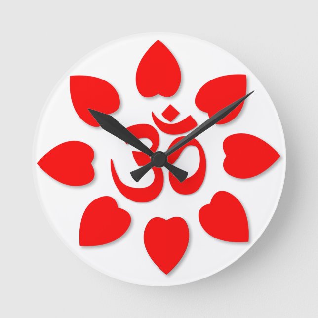 Om symbol round clock (Front)