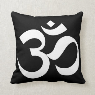 om symbol sacred Buddhism religion zen yoga Cushion