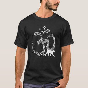 Om Symbol Yoga Cat Aum Ohm Symbol Meditation   Yog T-Shirt