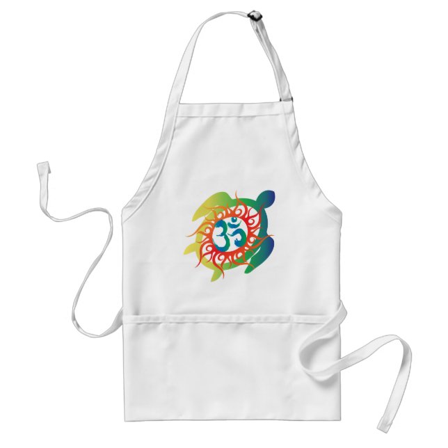 Om-Tatto-Vibrant-Turtle Standard Apron (Front)