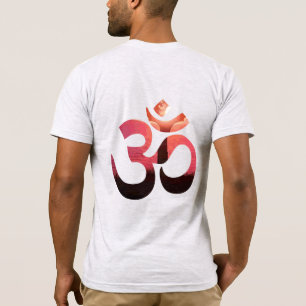 Om Tree Sun Mantra Yoga Mens Double Sided T-Shirt