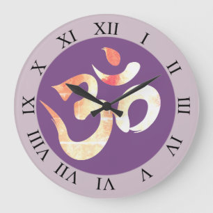 Om, Waterololor Om Wall Clock
