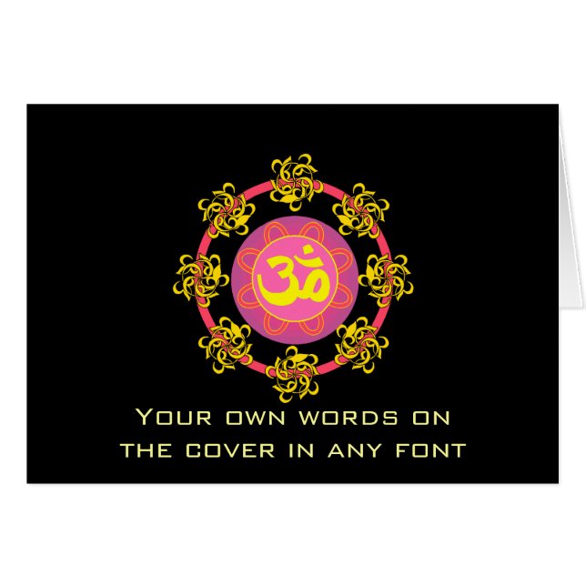 Om with Swirls and Colours! (Front Horizontal)