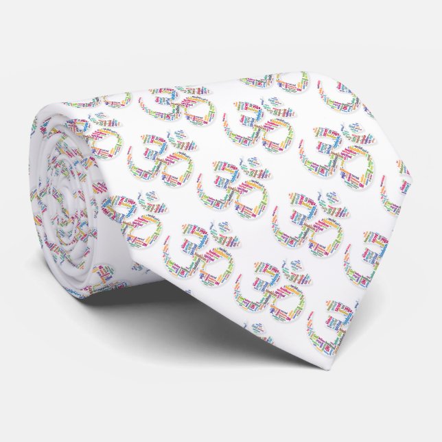Om words symbol tie (Rolled)