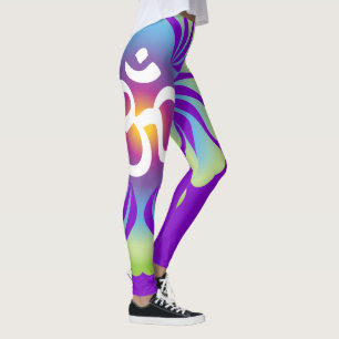 OM Yoga Leggings lotus