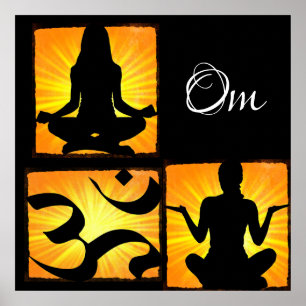 Om Yoga Meditation Poster