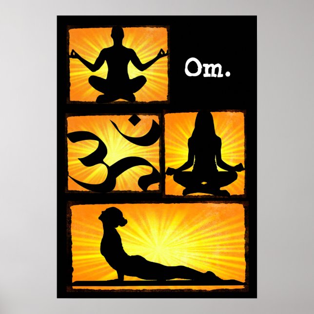 Om Yoga Meditation Poster (Front)