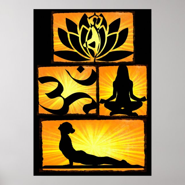 Om Yoga Meditation Poster (Front)