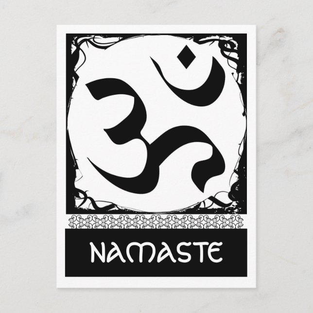 Om Yoga Postcard (Front)