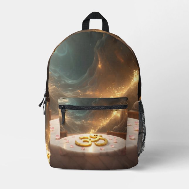 OM - ZEN BUDDHISM PRINTED BACKPACK (Front)