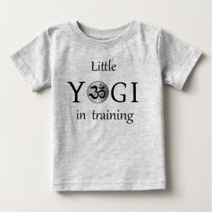 Om zen cute yogi yoga baby hoodie grey T-Shirt
