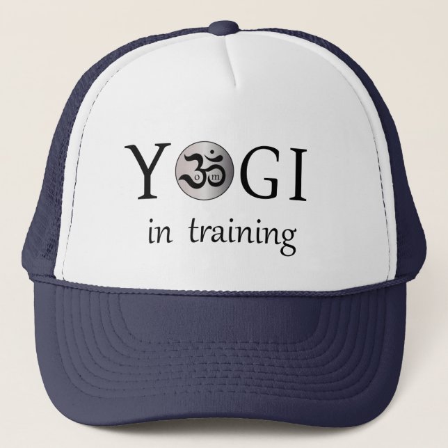 Om Zen yogi yoga fun humourous cap hat (Front)