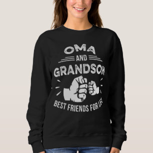 Oma And Grandson Matching Fist Bump Best Friend Fo Sweatshirt