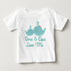 Oma and Opa Love Me Gift Baby T-Shirt