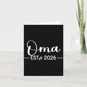 Oma Est 2026 New Matching Mother To Be 2026  Card