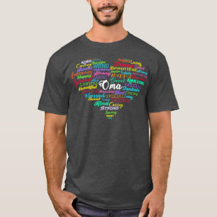 Oma Heart German Grandma Christmas Birthday Mother T-Shirt
