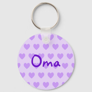 Oma in Purple Key Ring