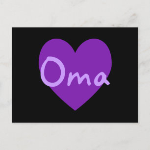 Oma in Purple Postcard