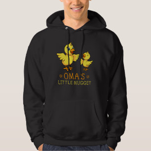 Oma Little Nugget Chick Deutschland Germany Grandm Hoodie