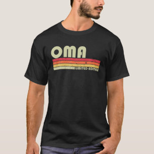 OMA Name Personalised Retro Vintage 80S 90S Birthd T-Shirt