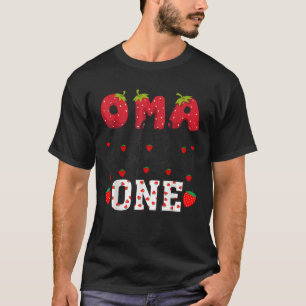 Oma Of The Berry Sweet One Strawberry Grandma  T-Shirt