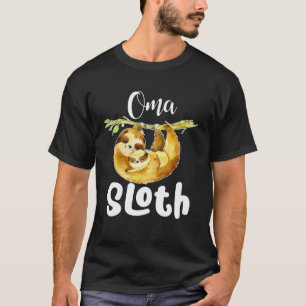 Oma Sloth Matching Family Cute Mother s Day T-Shirt
