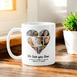 Oma We Love you Hearts Modern Photo Collage Coffee Mug<br><div class="desc">The Oma We Love You Hearts Modern Photo Collage gift that will warm her heart.</div>
