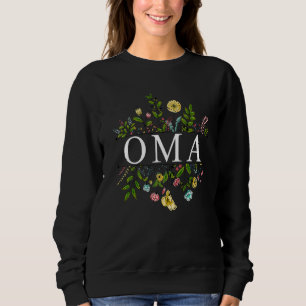 Oma Wildflower Garden Beautiful Flower Sweatshirt