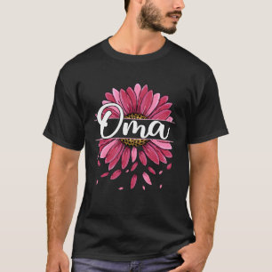Oma With Floral Graphic Cute Women Mom Mothers Day T-Shirt
