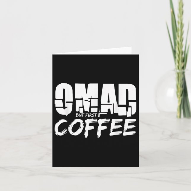 Omad Coffee For One Meal A Day Coffee Drinker  Card (Front)