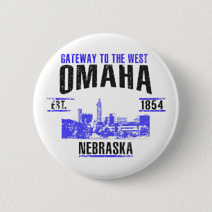 Omaha 6 Cm Round Badge