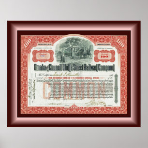 Omaha and Council Bluffs Street Railway ~   Poster