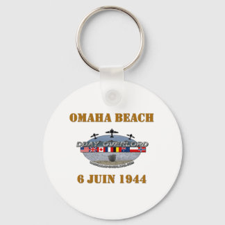 Omaha Beach 1944 Key Ring