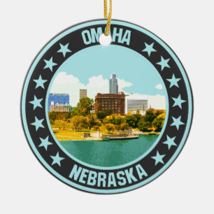 Omaha ceramic ornament