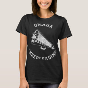 Omaha Cheer Distressed Retro 90's Cheerleader T-Shirt