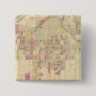 Omaha City, Nebraska 15 Cm Square Badge