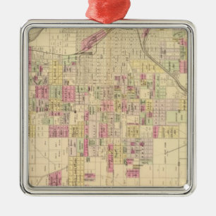 Omaha City, Nebraska Metal Tree Decoration